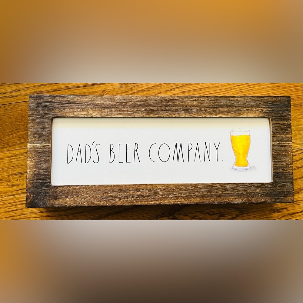 Rae Dunn “Dad’s Beer Company” Sign
